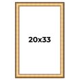 thumbnail image 1 of 20x33 Frame Gold Plein Aire Solid Wood Picture Frame Width 2 Inches | Interior Frame Depth 0.5, 1 of 8