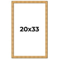 thumbnail image 1 of 20x33 Frame Gold Rustic Solid Wood Picture Frame | 1.25 Inch Wide Moulding | Rustique Gold, 1 of 8