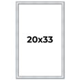 thumbnail image 1 of 20x33 Frame Sterling Silver Solid Wood Picture Frame | 1.25 Inch Moulding Width | 0.75 Inch, 1 of 8