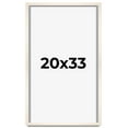 thumbnail image 1 of 20x33 Frame White Wheat Solid Wood Picture Frame | Moulding Width 0.75 Inches | Interior Depth 0.5, 1 of 8
