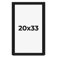 thumbnail image 1 of 20x33 Shadow Box Black Solid Wood Display Picture Frame | 1 Inch Rabbet Depth | | 1.375 Inch, 1 of 4