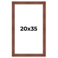 thumbnail image 1 of 20x35 Frame Brown Old Farmhouse Waxed Board 2" Wide Wood Frame Width 2 Inches | Interior Depth 0.5, 1 of 7