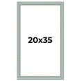 thumbnail image 1 of 20x35 Frame Blue Teal Distressed Solid Wood Picture Frame | 1.625 Inch Moulding Width | Sonoma Blue, 1 of 8