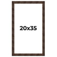 thumbnail image 1 of 20x35 Frame Brown Burl Real Wood Picture Frame Width 1.625 Inches | Interior Frame Depth 0.5 Inches, 1 of 8