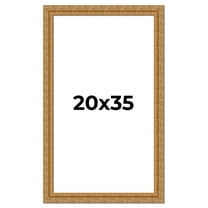 20x35 Frame Gold Ornate Solid Wood Picture Frame | 2 Inch Moulding Width | Firman Traditional Photo