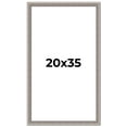 thumbnail image 1 of 20x35 Frame Grey Real Wood Picture Frame Width 1.25 inches | Interior Frame Depth 0.5 inches | Hans, 1 of 8
