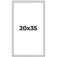 thumbnail image 1 of 20x35 Frame Silver Inner Slope Bevel Picture Frame | 1 Inch Moulding Width | 0.75 Inch Rabbet Depth, 1 of 8