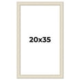thumbnail image 1 of 20x35 Frame White Real Wood Picture Frame Width 1.75 inches | Interior Frame Depth 0.5 inches |, 1 of 8
