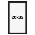 thumbnail image 1 of 20x35 Shadow Box Black Solid Wood Display Picture Frame | 1 Inch Rabbet Depth | | 1.375 Inch, 1 of 4