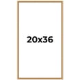 thumbnail image 1 of 20x36 Frame Beaded Gold Solid Wood Picture Frame | 0.75 Inches Moulding Width | Liscio Oro, 1 of 8