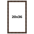 thumbnail image 1 of 20x36 Frame Brown Burl Real Wood Picture Frame Width 1.625 Inches | Interior Frame Depth 0.5 Inches, 1 of 8
