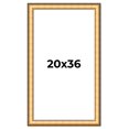 thumbnail image 1 of 20x36 Frame Gold Plein Aire Solid Wood Picture Frame Width 2 Inches | Interior Frame Depth 0.5, 1 of 8
