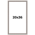 thumbnail image 1 of 20x36 Frame Grey Real Wood Picture Frame Width 1.25 inches | Interior Frame Depth 0.5 inches | Hans, 1 of 8