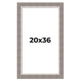 thumbnail image 1 of 20x36 Frame Grey Real Wood Picture Frame Width 2.75 Inches | Interior Frame Depth 0.5 Inches |, 1 of 8