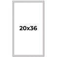 thumbnail image 1 of 20x36 Frame Silver Inner Slope Bevel Picture Frame | 1 Inch Moulding Width | 0.75 Inch Rabbet Depth, 1 of 8