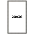 thumbnail image 1 of 20x36 Frame Silver Real Wood Picture Frame Width 1.125 Inches | Interior Frame Depth 0.5 Inches |, 1 of 8