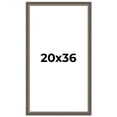 thumbnail image 1 of 20x36 Frame Silver Real Wood Picture Frame Width 1.25 Inches | Interior Frame Depth 0.5 Inches |, 1 of 8
