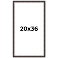 thumbnail image 1 of 20x36 Frame Silver Real Wood Picture Frame Width 1.25 Inches | Interior Frame Depth 0.75 Inches |, 1 of 8