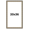thumbnail image 1 of 20x36 Frame Silver Real Wood Picture Frame Width 1.75 Inches | Interior Frame Depth 0.5 Inches |, 1 of 8