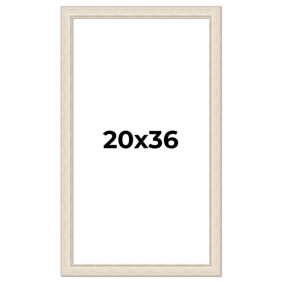 20x36 Frame White Real Wood Picture Frame Width 1.75 inches | Interior Frame Depth 0.5 inches |