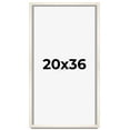 thumbnail image 1 of 20x36 Frame White Wash Solid Wood Picture Frame | 0.75 Inch Moulding Width | Includes UV Acrylic, 1 of 8