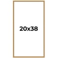 thumbnail image 1 of 20x38 Frame Beaded Gold Solid Wood Picture Frame | 0.75 Inches Moulding Width | Liscio Oro, 1 of 8