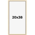 thumbnail image 1 of 20x38 Frame Beige Real Wood Picture Frame Width 0.75 inches | Interior Frame Depth 0.5 inches |, 1 of 8