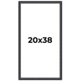 thumbnail image 1 of 20x38 Frame Black Real Wood Picture Frame Width 1.25 inches | Interior Frame Depth 0.5 inches |, 1 of 8