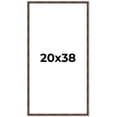 thumbnail image 1 of 20x38 Frame Brown Bamboo with Dark Coffee/Walnut Finish | Solid Wood Picture Frame Width 0.75, 1 of 8