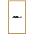 thumbnail image 1 of 20x38 Frame Gold Real Wood Picture Frame Width 1 inches | Interior Frame Depth 0.5 inches | Edwina, 1 of 8