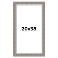 thumbnail image 1 of 20x38 Frame Grey Real Wood Picture Frame Width 2.75 Inches | Interior Frame Depth 0.5 Inches |, 1 of 8