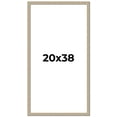 thumbnail image 1 of 20x38 Frame Grey Solid Wood Picture Frame Width 1 Inches | Interior Frame Depth 0.5 Inches |, 1 of 8