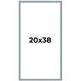 thumbnail image 1 of 20x38 Frame Rustic Sky Blue Solid Wood Picture Frame | 0.75 Inch Moulding Width |Includes UV, 1 of 8