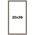 thumbnail image 1 of 20x38 Frame Silver Real Wood Picture Frame Width 1.25 Inches | Interior Frame Depth 0.5 Inches |, 1 of 8