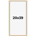 thumbnail image 1 of 20x39 Frame Beige Real Wood Picture Frame Width 0.75 inches | Interior Frame Depth 0.5 inches |, 1 of 8