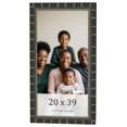 thumbnail image 1 of 20x39 Frame Black Bamboo Solid Wood Picture Frame Width 1.5 Inches | Interior Frame Depth 0.5, 1 of 8
