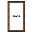 thumbnail image 1 of 20x39 Frame Brown Walnut Gold Ornate Trim Solid Wood Plein Air Picture Frame | 3 Inch Moulding, 1 of 8