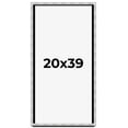 thumbnail image 1 of 20x39 Frame Brushed Silver Solid Wood Picture Frame | 0.75 Inch Moulding Width | Rabbet Depth 0.75, 1 of 5