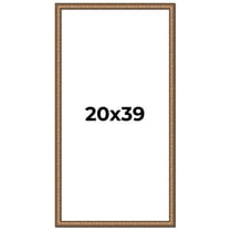 20x39 Frame Gold Real Wood Picture Frame Width 1.25 inches | Interior Frame Depth 0.5 inches |