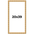 thumbnail image 1 of 20x39 Frame Gold Rustic Solid Wood Picture Frame | 1.25 Inch Wide Moulding | Rustique Gold, 1 of 8