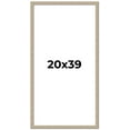 thumbnail image 1 of 20x39 Frame Grey Solid Wood Picture Frame Width 1 Inches | Interior Frame Depth 0.5 Inches |, 1 of 8