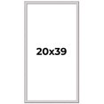 thumbnail image 1 of 20x39 Frame Silver Inner Slope Bevel Picture Frame | 1 Inch Moulding Width | 0.75 Inch Rabbet Depth, 1 of 8