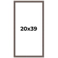thumbnail image 1 of 20x39 Frame Silver Real Wood Picture Frame Width 1.25 Inches | Interior Frame Depth 0.5 Inches |, 1 of 8
