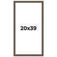 thumbnail image 1 of 20x39 Ornate Brown Real Wood Picture Frame Width 1.5 Inches | Interior Frame Depth 0.5 Inches |, 1 of 8
