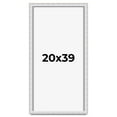 thumbnail image 1 of 20x39 Shadow Box Frame Silver | 1.625 Inches Deep Real Wood Contemporary Shadowbox Display Frame |, 1 of 7