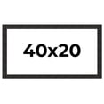 thumbnail image 1 of 20x40 Contemporary Black Picture Frame - UV Acrylic, Foam Board Backing, Hanging Hardware, 1 of 8