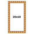 thumbnail image 1 of 20x40 Frame Beige Real Wood Picture Frame Width 3 inches | Interior Frame Depth 0.5 inches |, 1 of 8