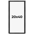 thumbnail image 1 of 20x40 Frame Black Charcoal Grey Wood Textured Picture Frame | 0.75 Inch Moulding Width | Gunmetal, 1 of 8