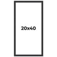 thumbnail image 1 of 20x40 Frame Black Real Wood Picture Frame Width 1.25 Inches | Interior Frame Depth 0.5 Inches |, 1 of 8