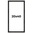 thumbnail image 1 of 20x40 Frame Black Rustic Barnwood Solid Wood Picture Frame | 1.5 Inch Moulding Width | Includes UV, 1 of 8